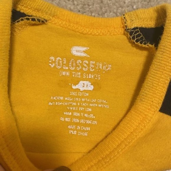 WVU Gold Onesie Size 0-3 Months - Picture 2 of 2